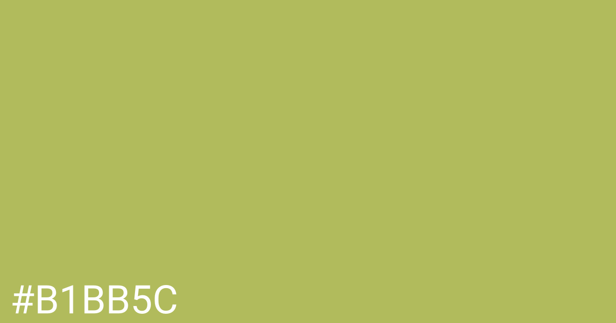 Hex color #b1bb5c graphic