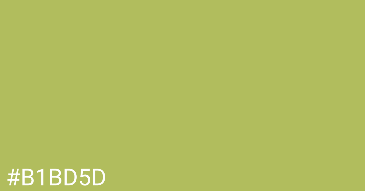 Hex color #b1bd5d graphic