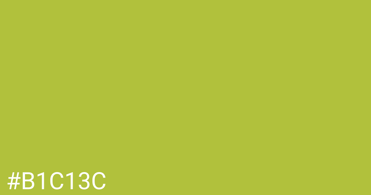 Hex color #b1c13c graphic