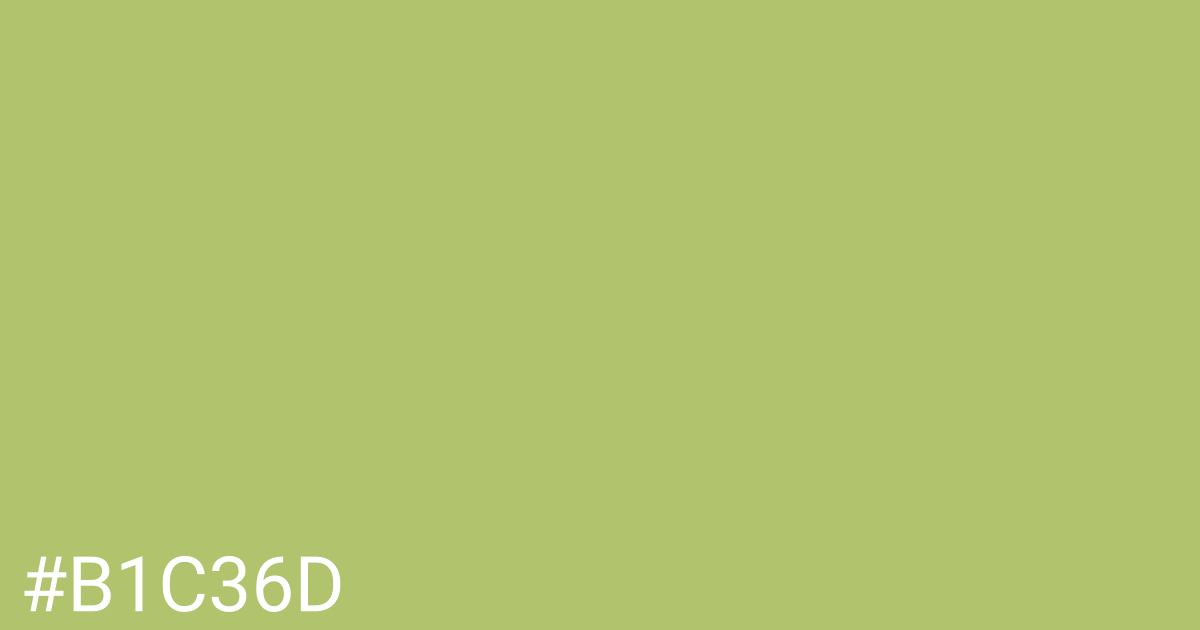 Hex color #b1c36d graphic