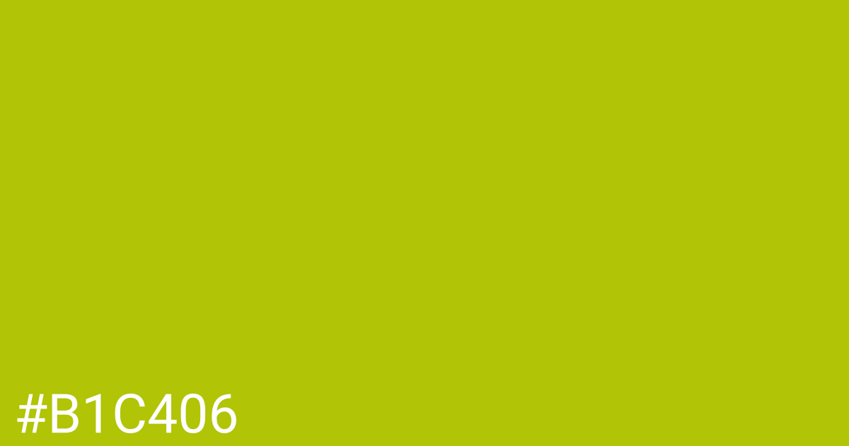 Hex color #b1c406 graphic