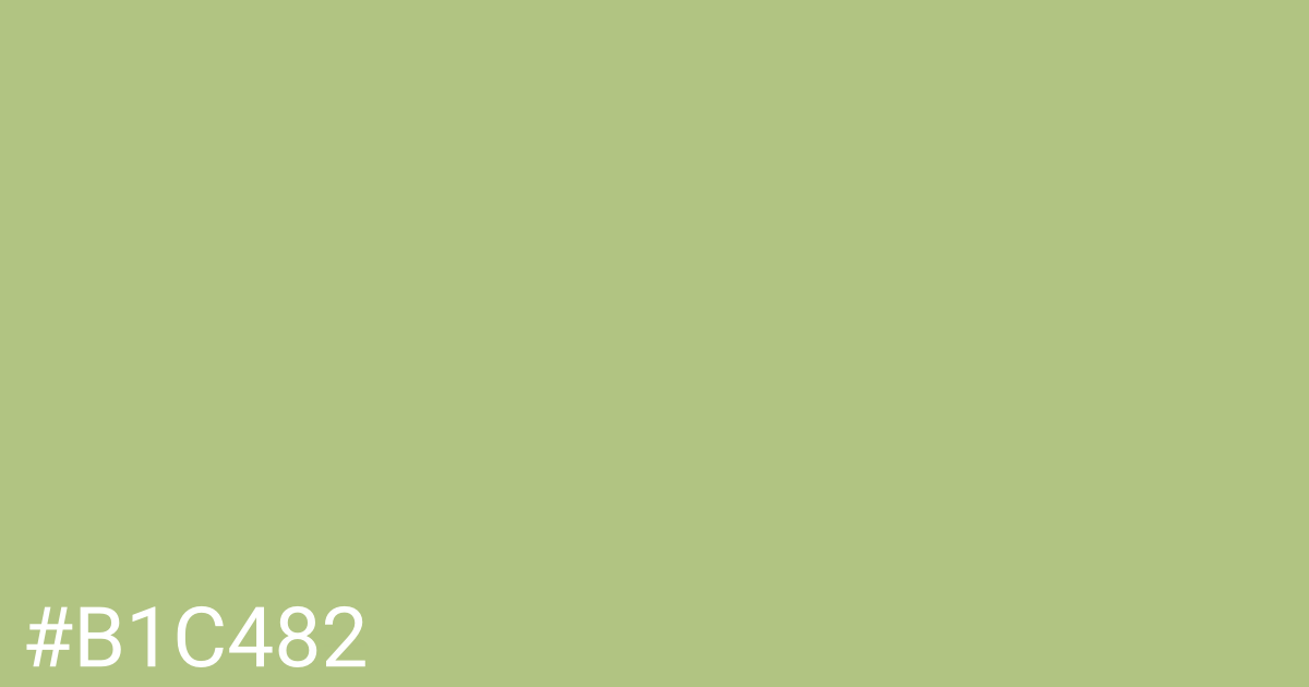 Hex color #b1c482 graphic
