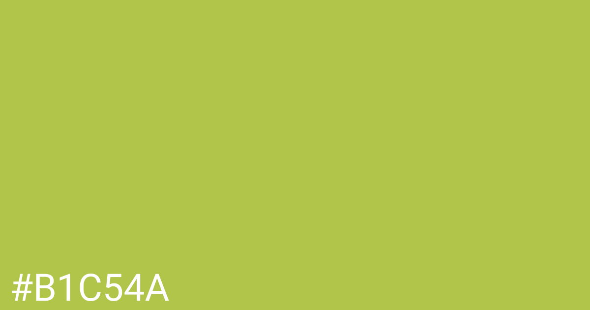 Hex color #b1c54a graphic