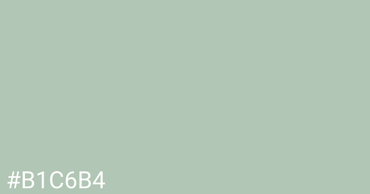 Hex color #b1c6b4 graphic