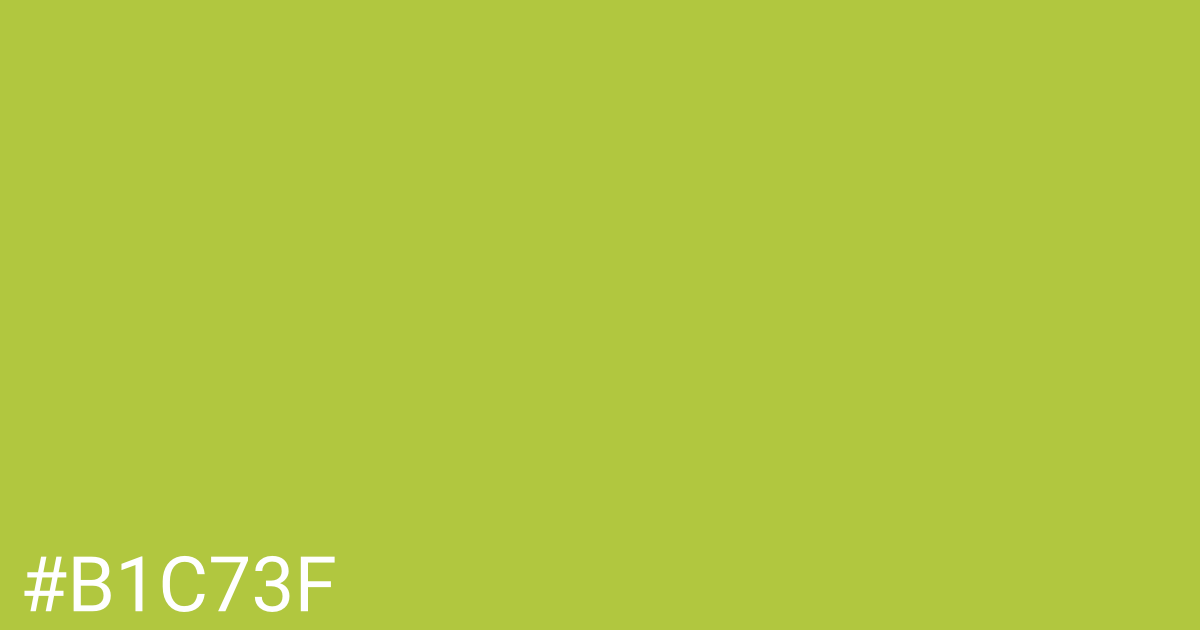 Hex color #b1c73f graphic