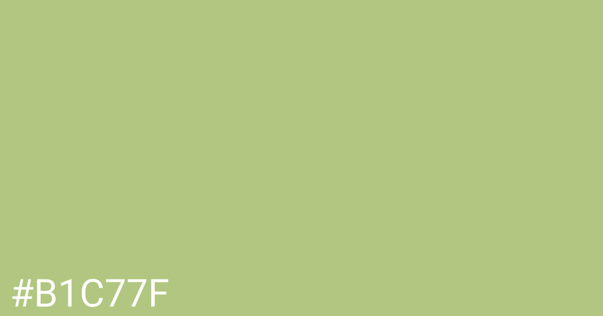 Hex color #b1c77f graphic