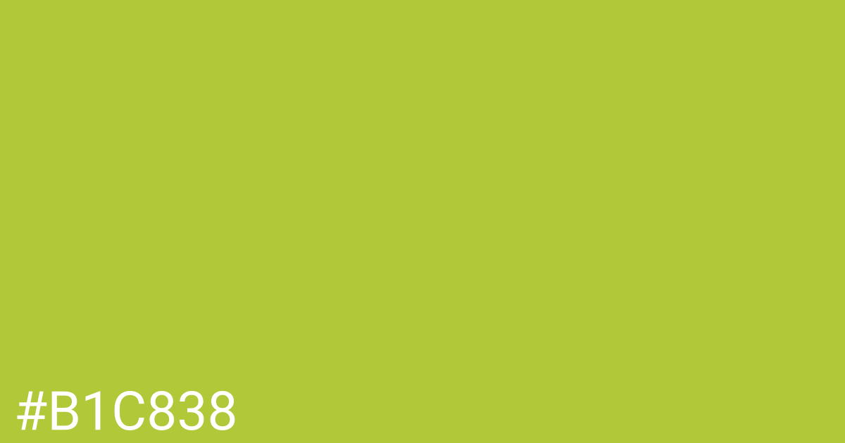Hex color #b1c838 graphic