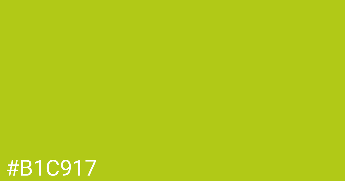 Hex color #b1c917 graphic
