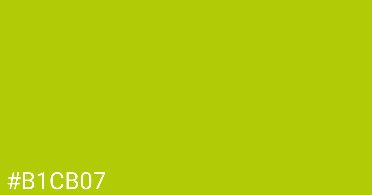 Hex color #b1cb07 graphic
