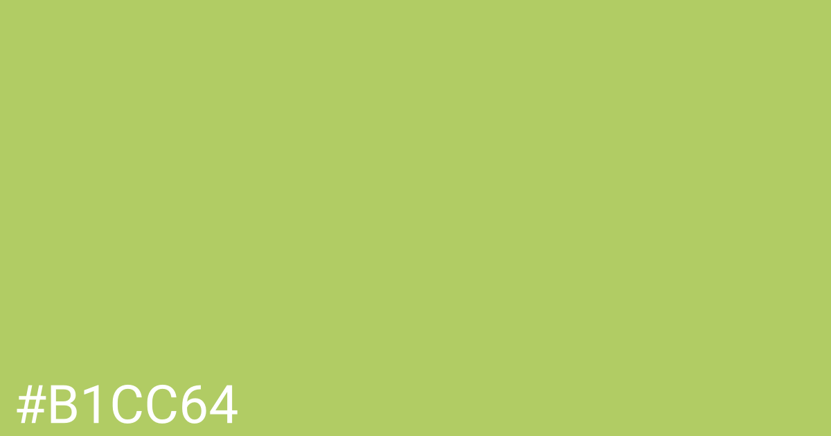 Hex color #b1cc64 graphic