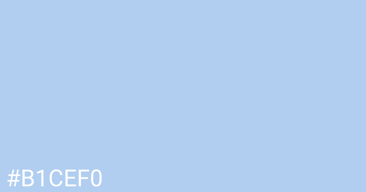 Hex color #b1cef0 graphic