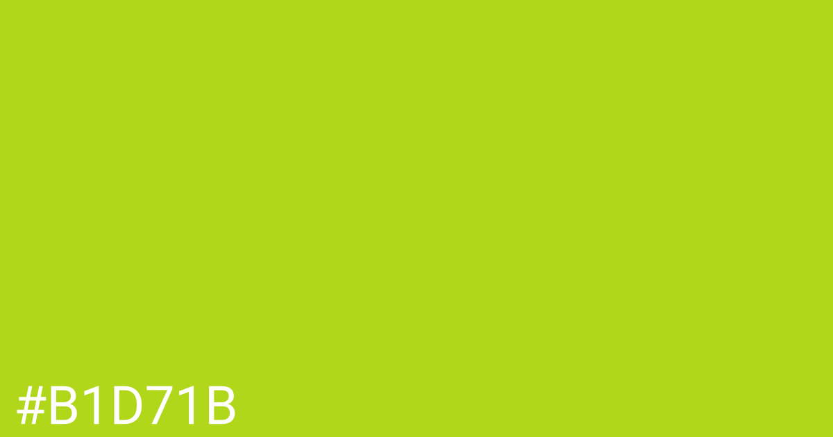 Hex color #b1d71b graphic