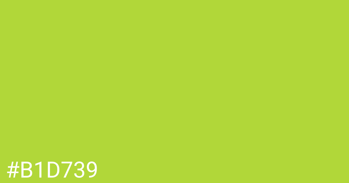 Hex color #b1d739 graphic