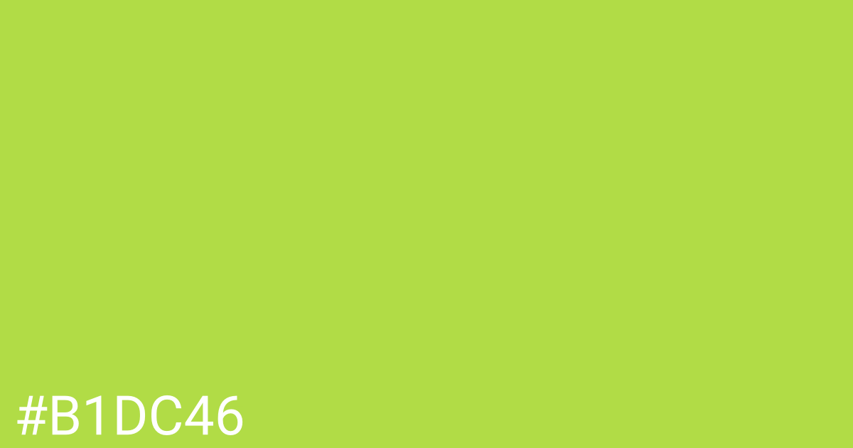 Hex color #b1dc46 graphic