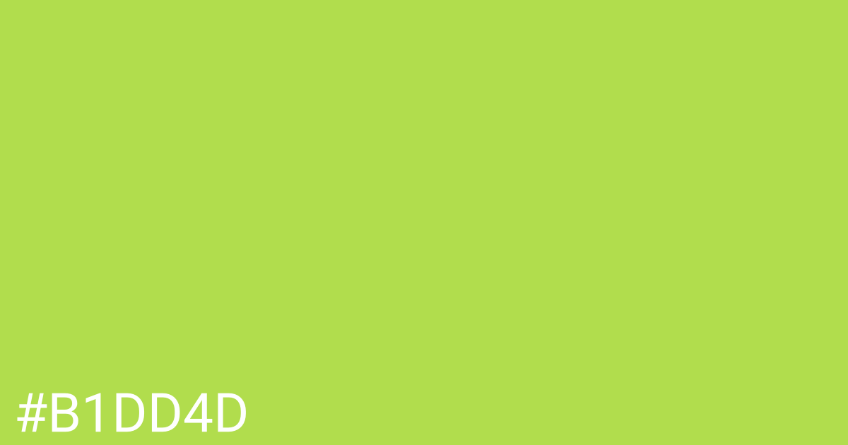 Hex color #b1dd4d graphic