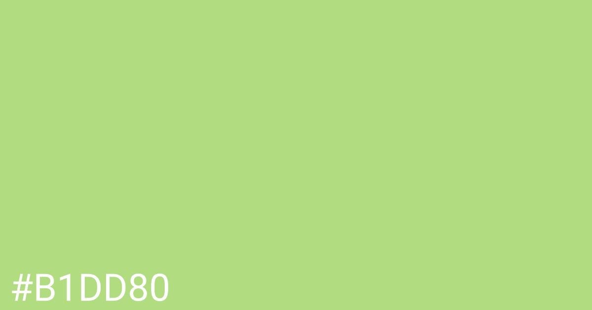 Hex color #b1dd80 graphic