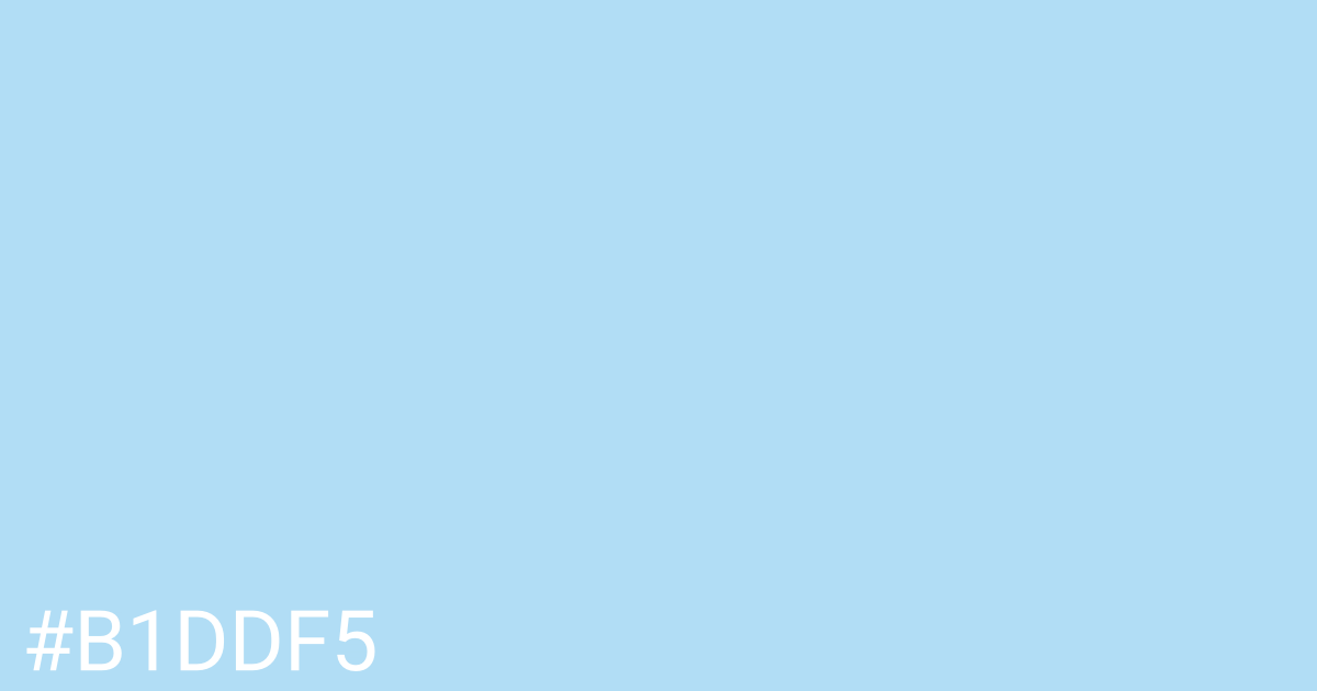 Hex color #b1ddf5 graphic