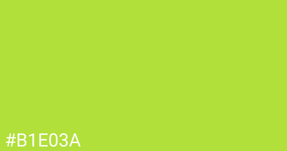 Hex color #b1e03a graphic