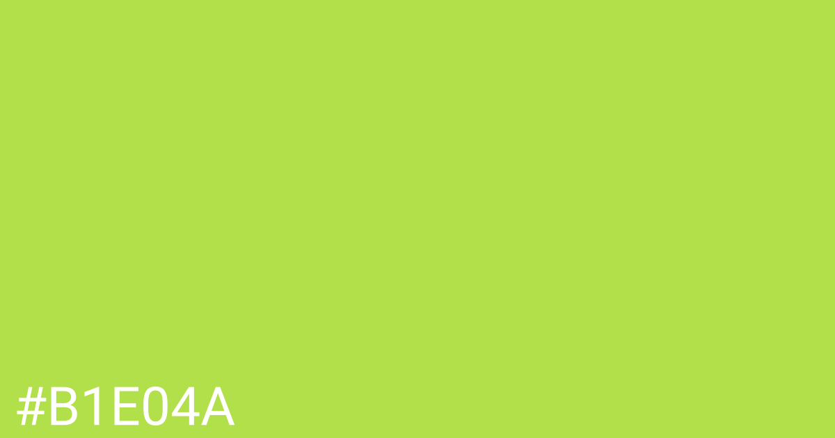 Hex color #b1e04a graphic