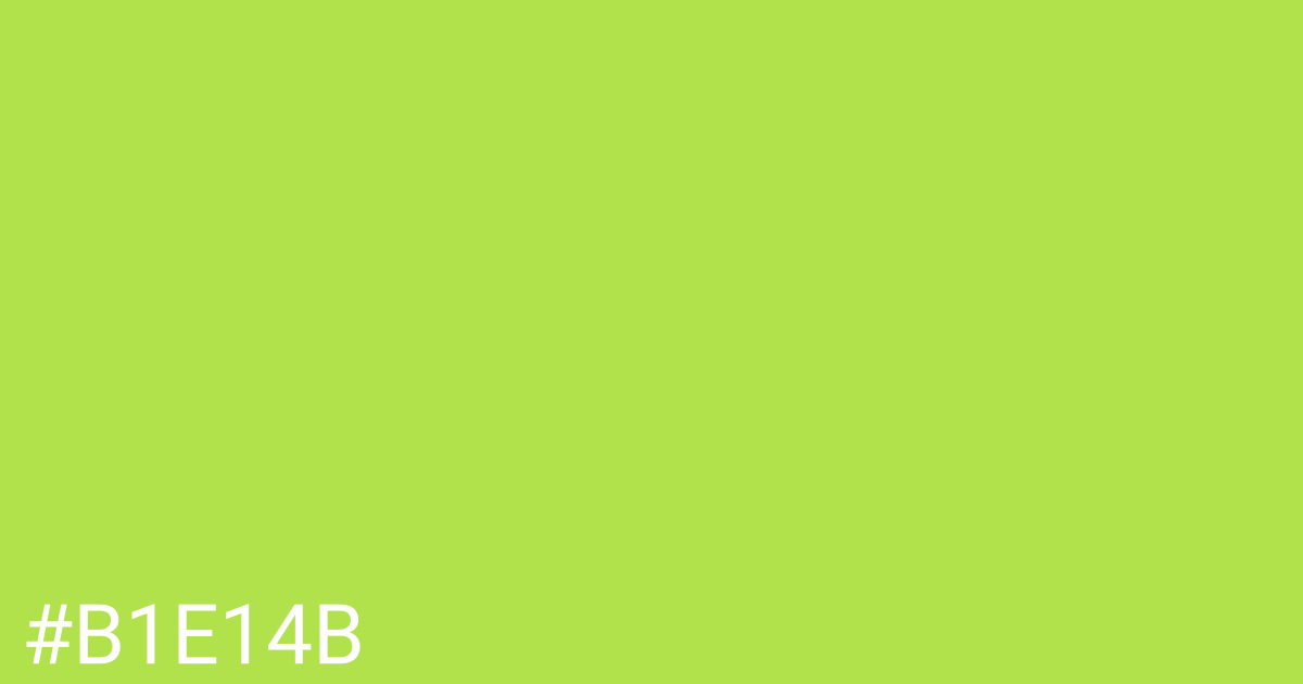 Hex color #b1e14b graphic