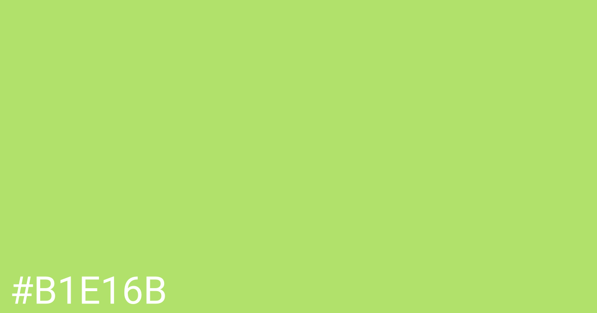 Hex color #b1e16b graphic