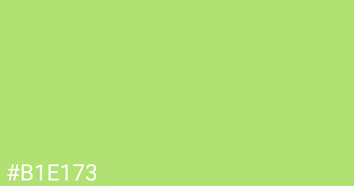 Hex color #b1e173 graphic