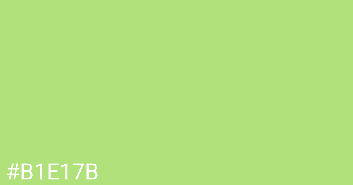 Hex color #b1e17b graphic