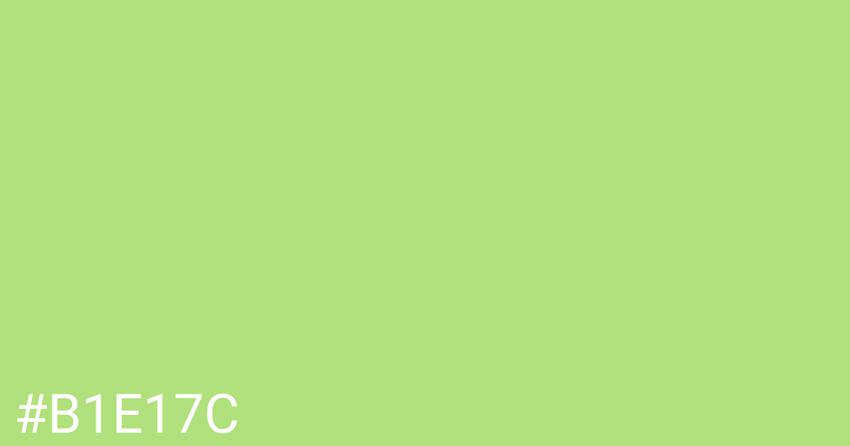 Hex color #b1e17c graphic