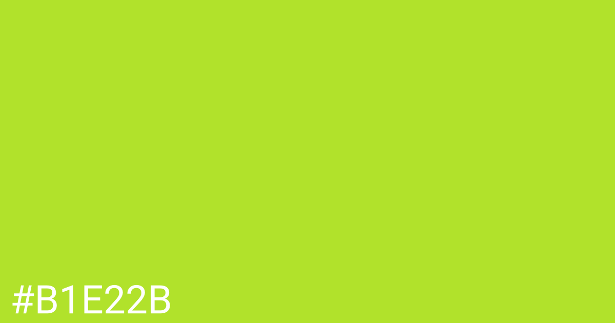 Hex color #b1e22b graphic