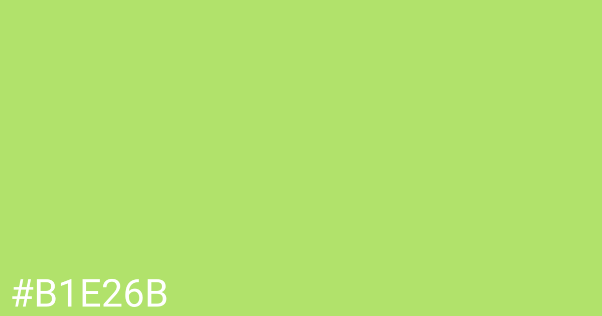 Hex color #b1e26b graphic