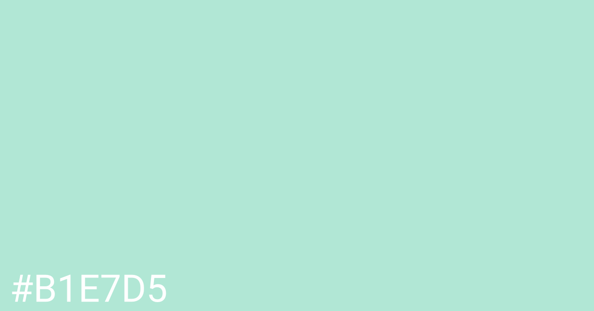 Hex color #b1e7d5 graphic