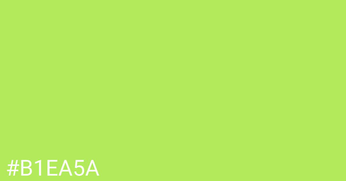 Hex color #b1ea5a graphic