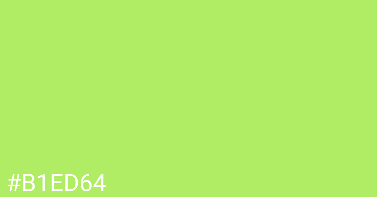 Hex color #b1ed64 graphic