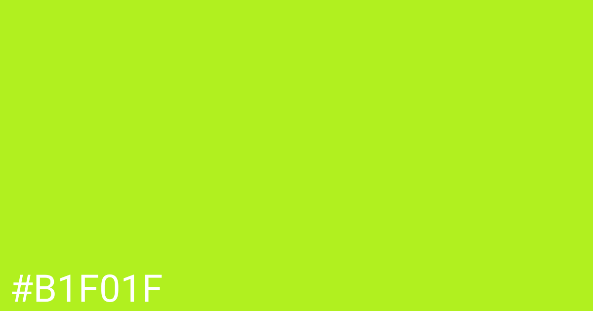 Hex color #b1f01f graphic