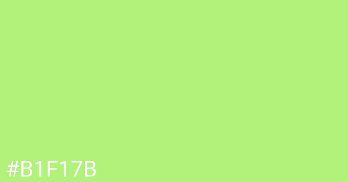 Hex color #b1f17b graphic