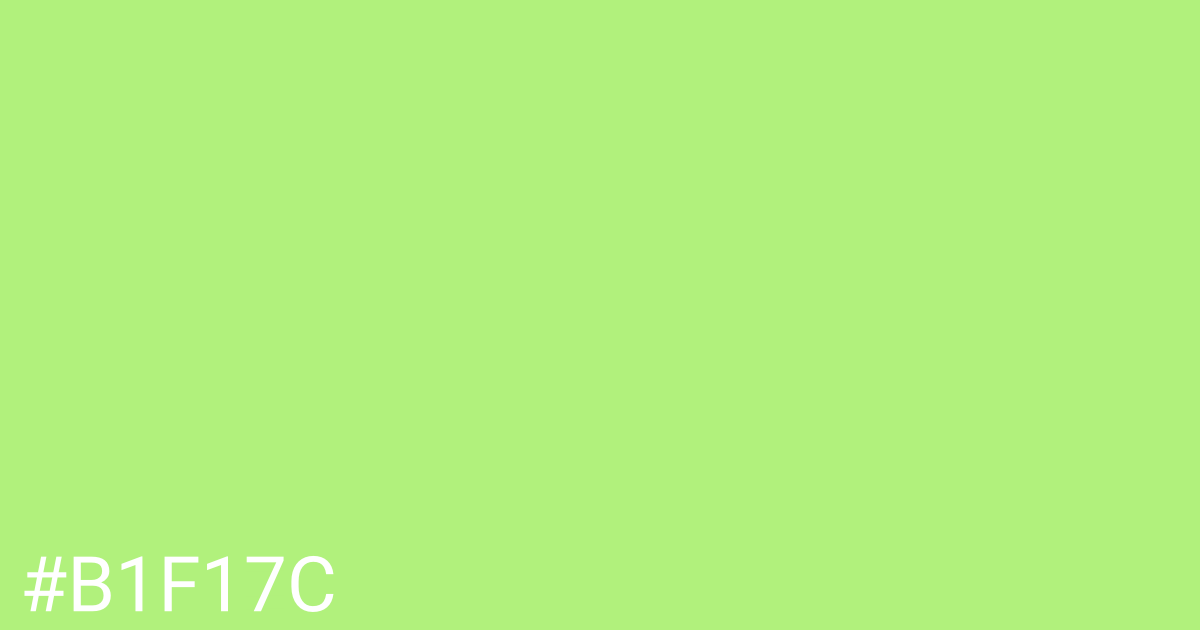 Hex color #b1f17c graphic