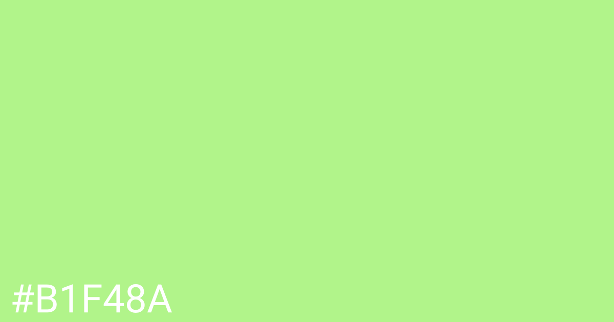 Hex color #b1f48a graphic