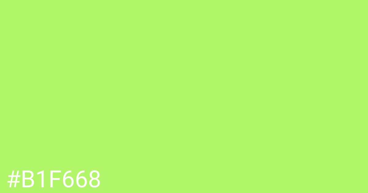 Hex color #b1f668 graphic