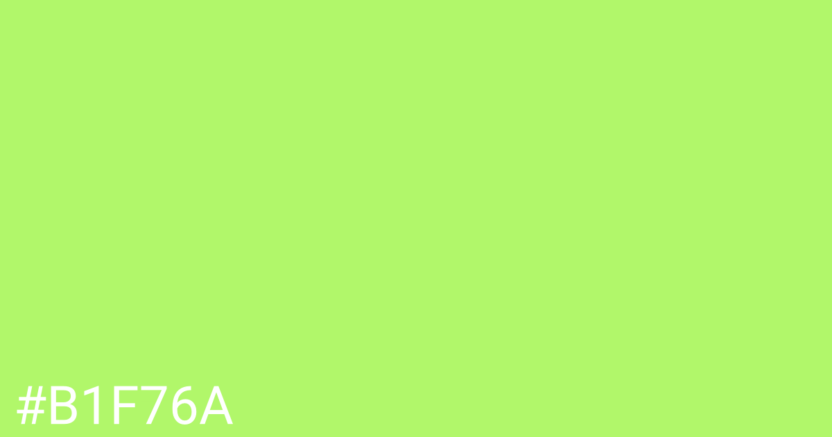 Hex color #b1f76a graphic