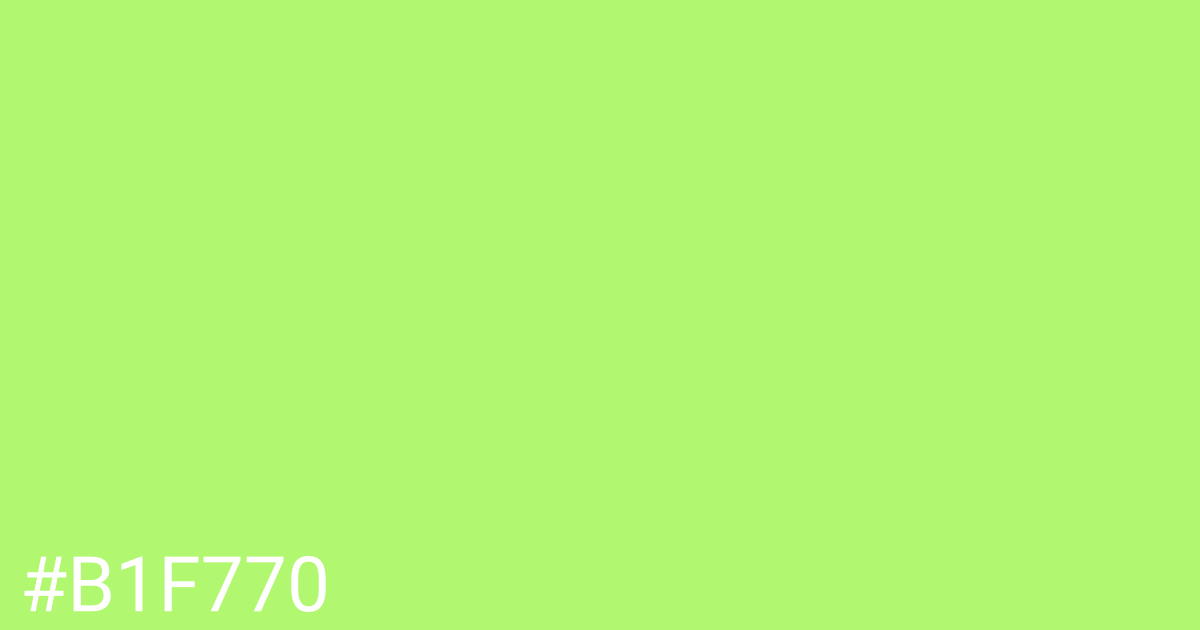 Hex color #b1f770 graphic