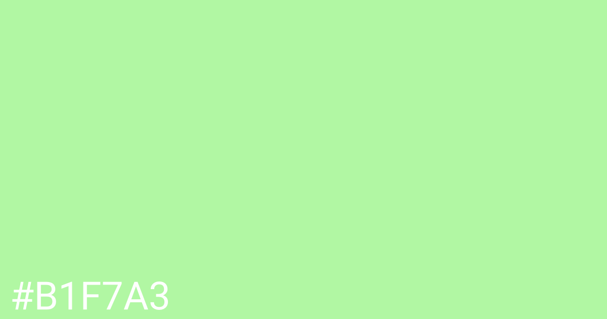 Hex color #b1f7a3 graphic