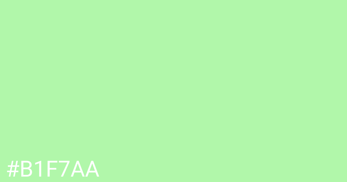 Hex color #b1f7aa graphic