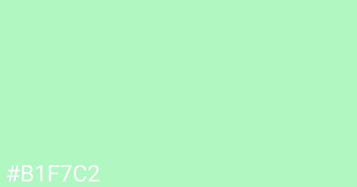 Hex color #b1f7c2 graphic