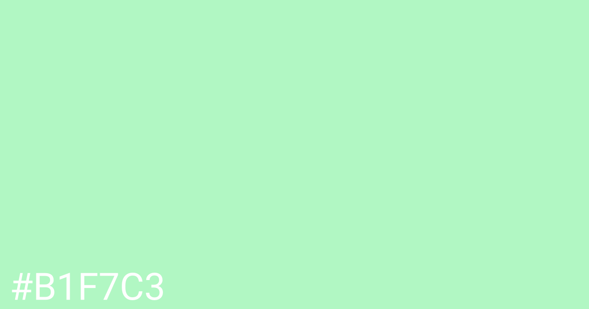 Hex color #b1f7c3 graphic