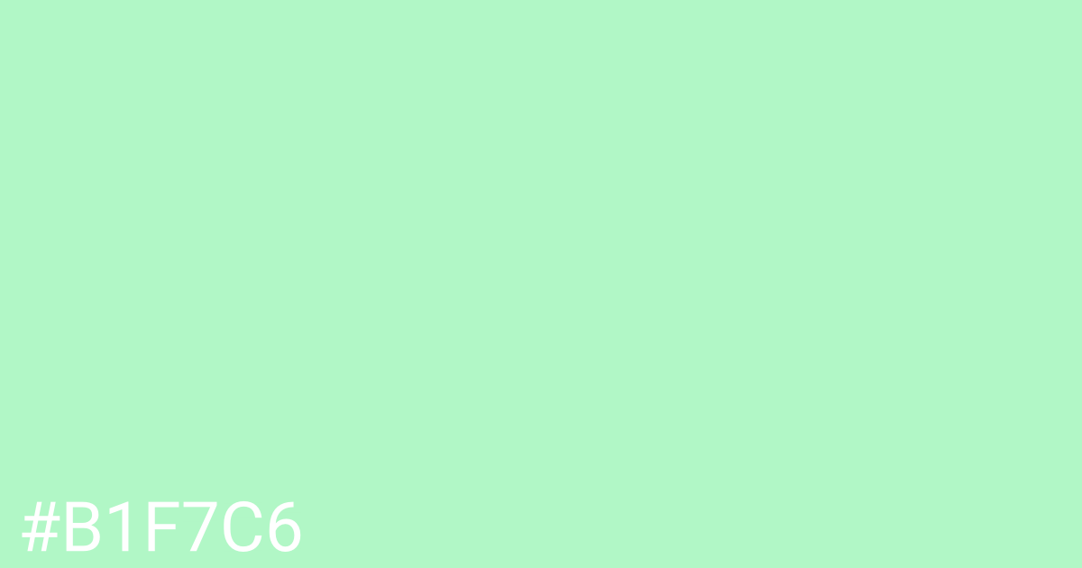 Hex color #b1f7c6 graphic