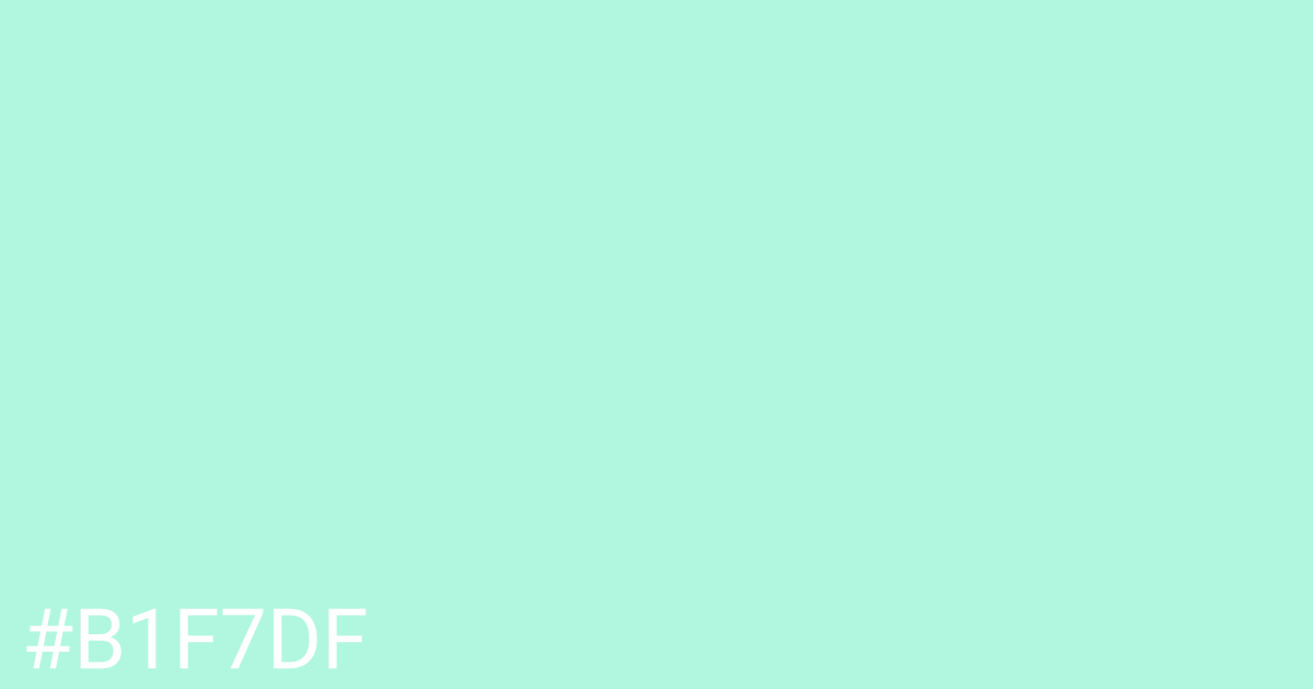 Hex color #b1f7df graphic