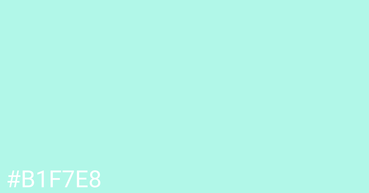 Hex color #b1f7e8 graphic