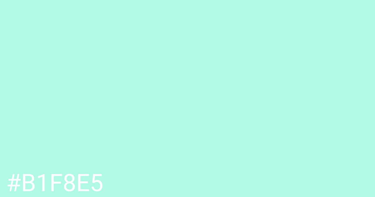 Hex color #b1f8e5 graphic