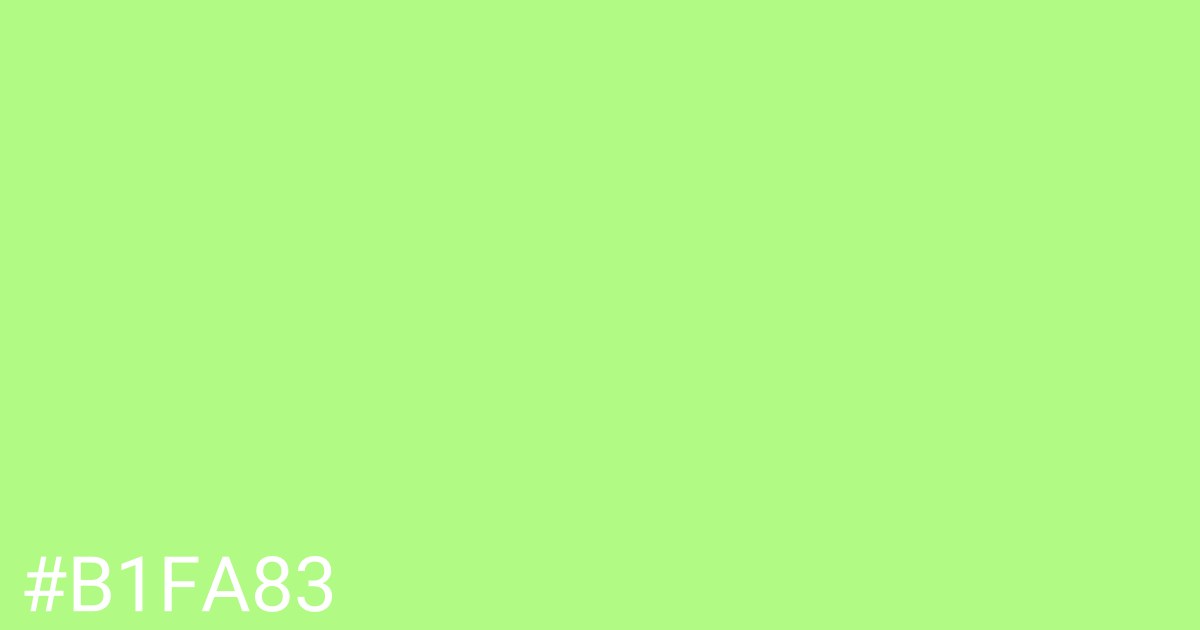 Hex color #b1fa83 graphic