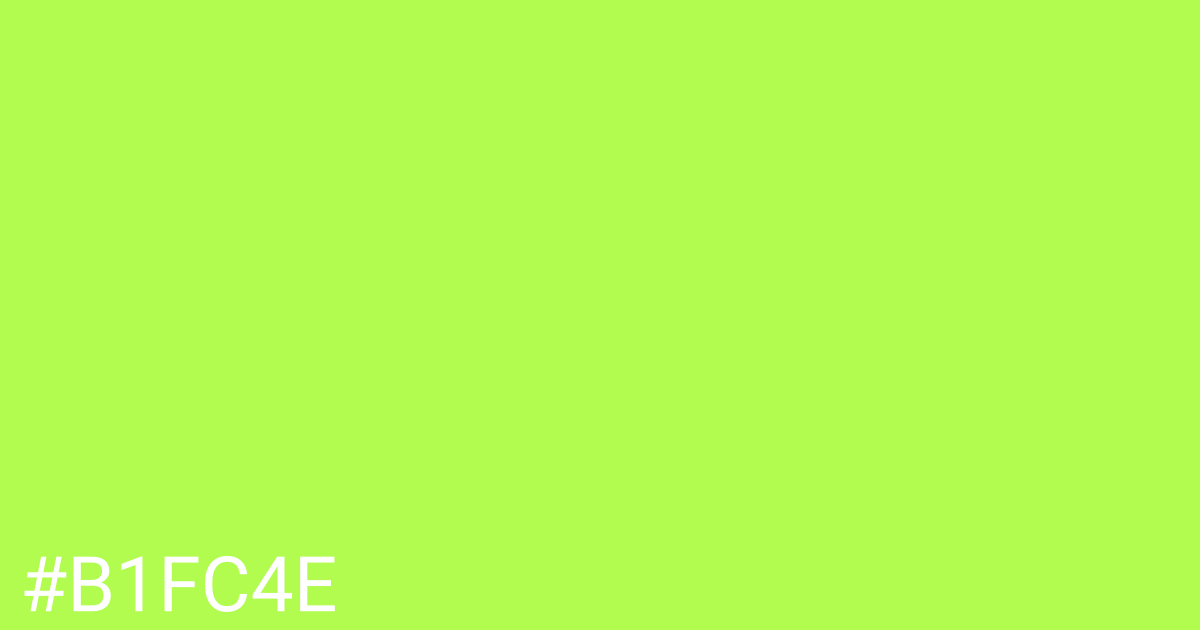 Hex color #b1fc4e graphic